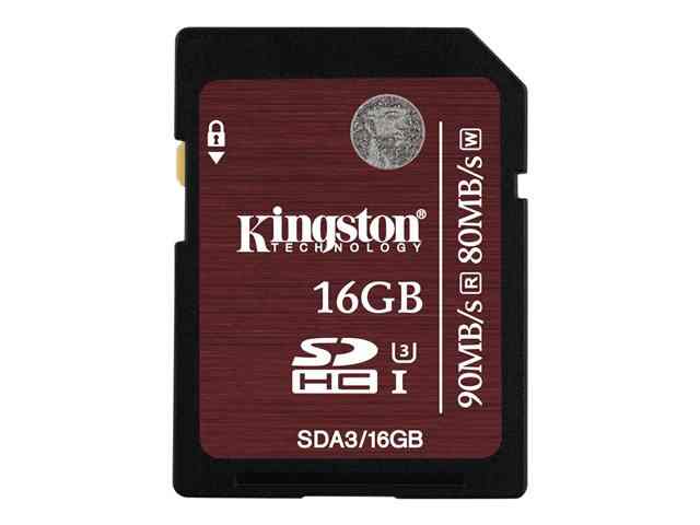 Tarjeta De Memoria Flash 16 Gb Uhs Class 3 Kingston Sda3